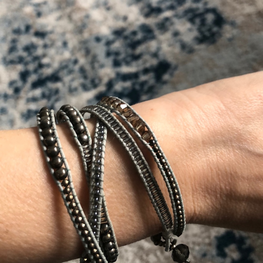 Beaded wrap around bracelet
